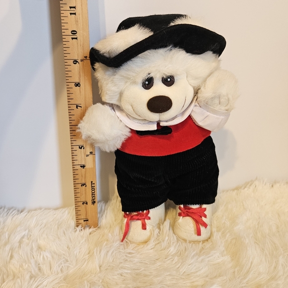 Vintage Trappers White Bear Plush Shirt Pants Hat Boots Stuffed Animal 11" - Picture 2 of 6